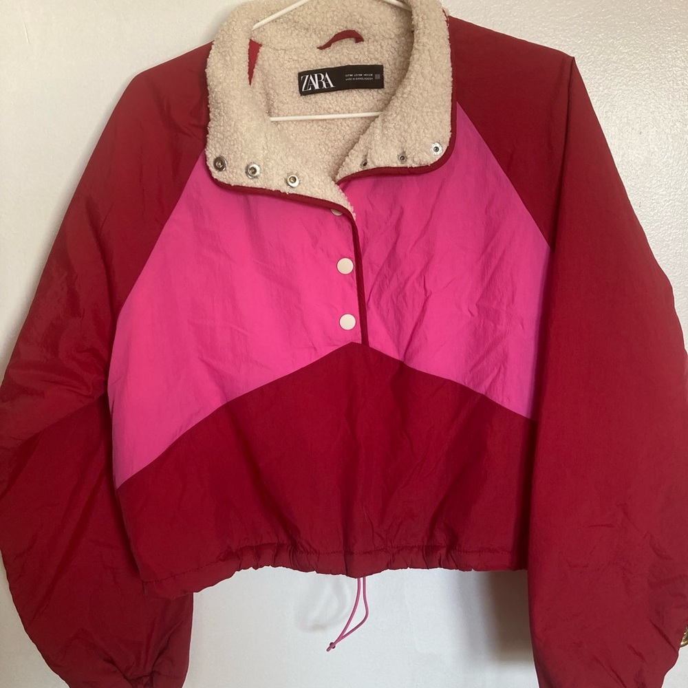 ZARA Cropped Windbreaker